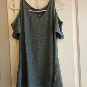 Cold Shoulder Eyelet Dress
